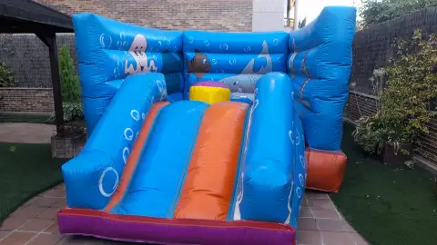 Castillo hinchable acuario