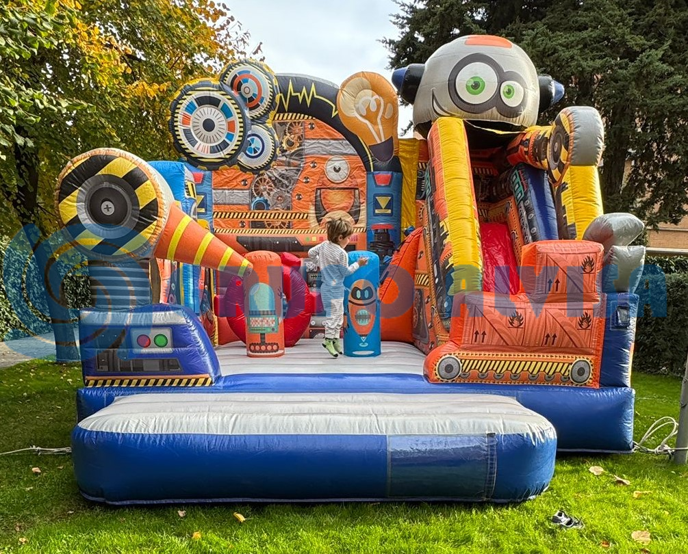 CASTILLO HINCHABLE ROBOT MULTIDIVERSION  (1), hinchable en alquiler
