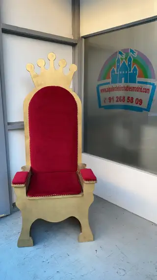 TRONO REAL (6) ALTO ROJO