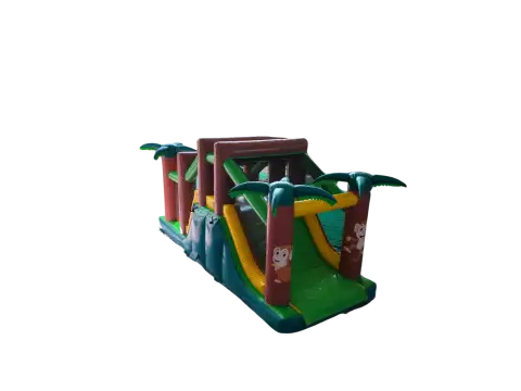 Castillo hinchable pista americana selva grande