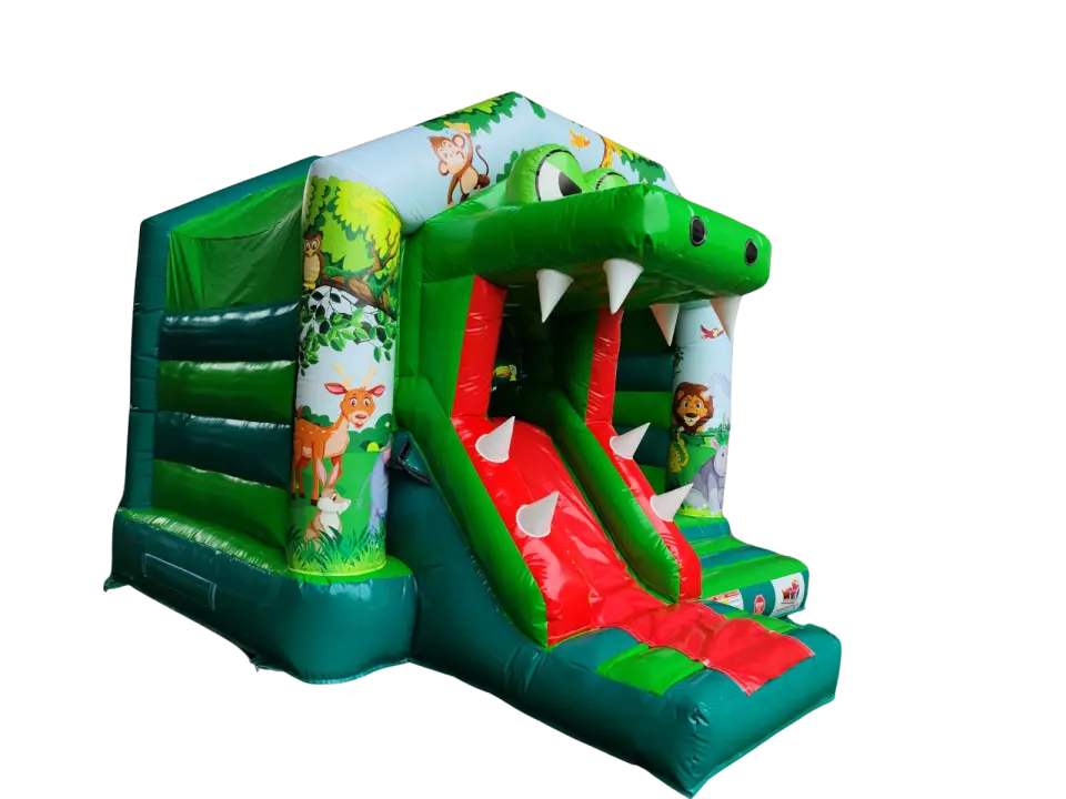CASTILLO HINCHABLE CASITA COCODRILO MEDIANO, hinchable en alquiler