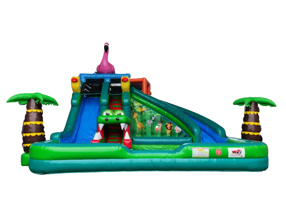 CASTILLO HINCHABLE MADAGASCAR ACUATICO, hinchable en alquiler