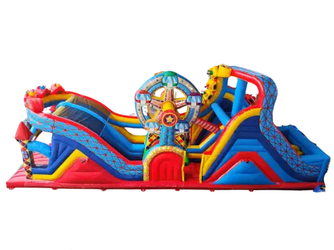 Castillo hinchable pista americana roller especial