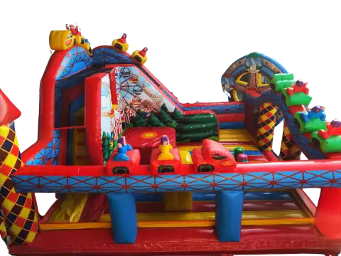 Castillo hinchable noria especial con caida libre