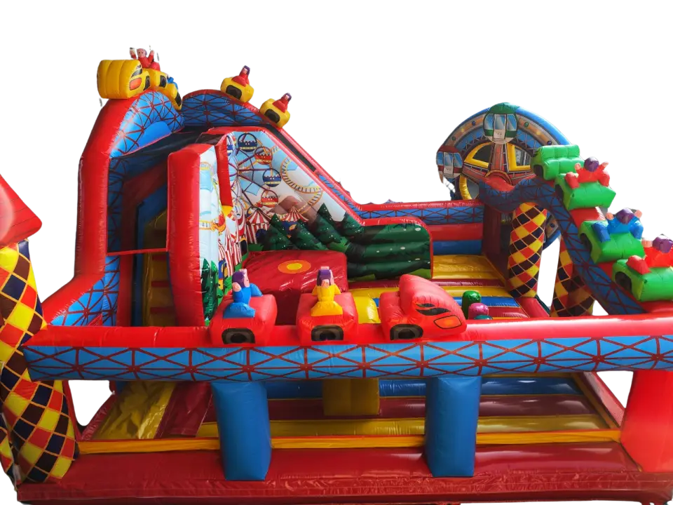 CASTILLO HINCHABLE NORIA ESPECIAL CON CAIDA LIBRE, hinchable en alquiler