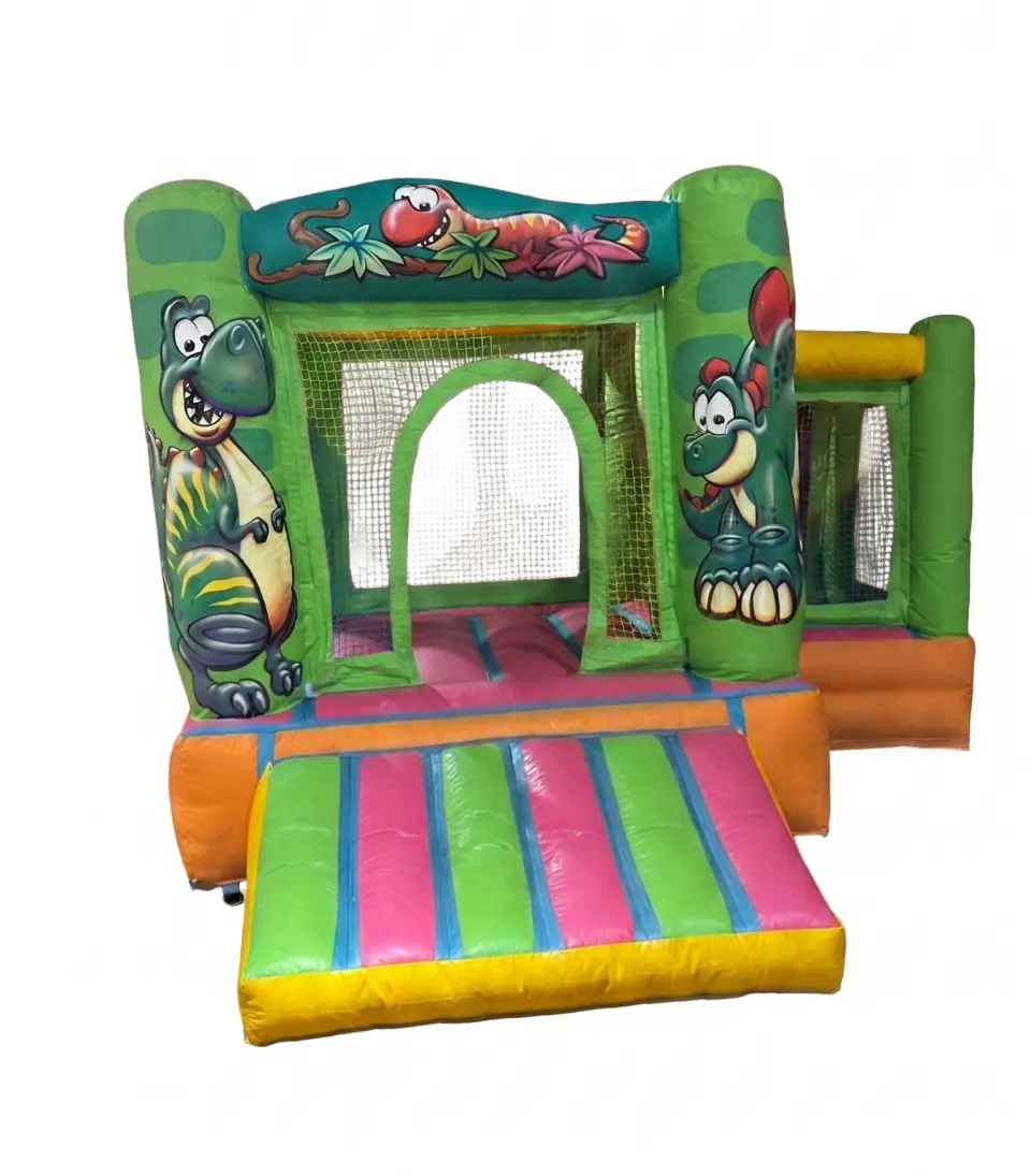 CASTILLO HINCHABLE SUPER HAPPY DINOSAURIOS, hinchable en alquiler