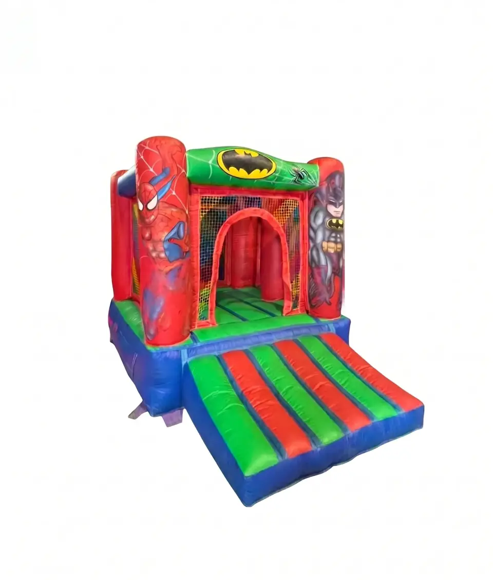 CASTILLO HINCHABLE SUPER HAPPY SUPERHEROES, hinchable en alquiler