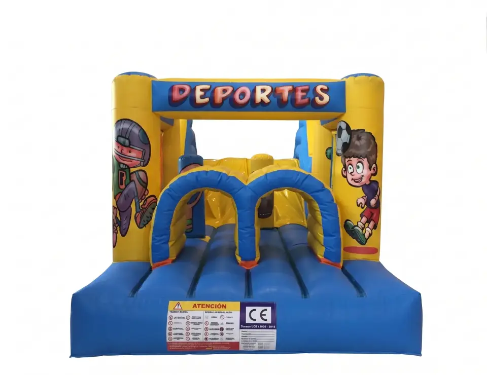 CASTILLLO HINCHABLE PISTA AMERICANA MEDIANA SPORTS, hinchable en alquiler