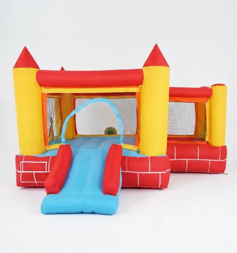 Castillo hinchable super happy amarillo