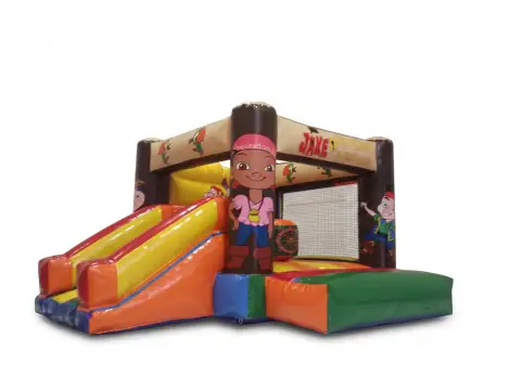 Castillo hinchable piratas mediano