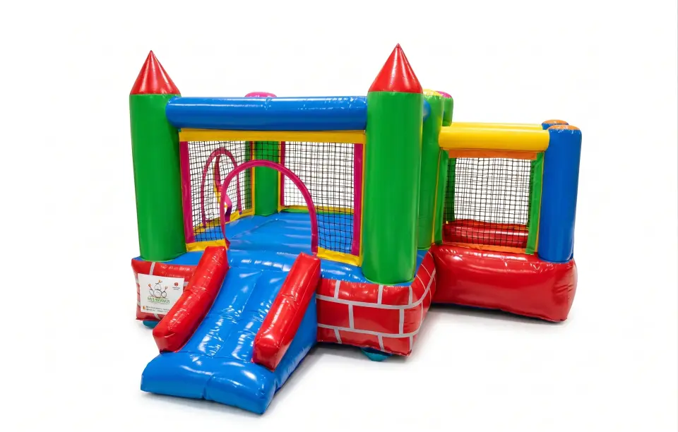 CASTILLO HINCHABLE SUPER HAPPY VERDE, hinchable en alquiler