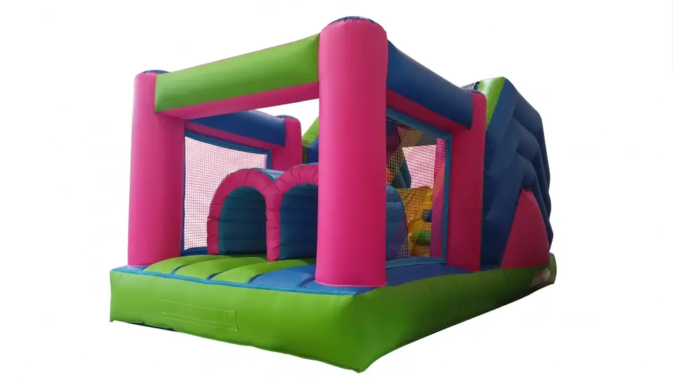 CASTILLO HINCHABLE PISTA AMERICANE MEDIANA (3), hinchable en alquiler